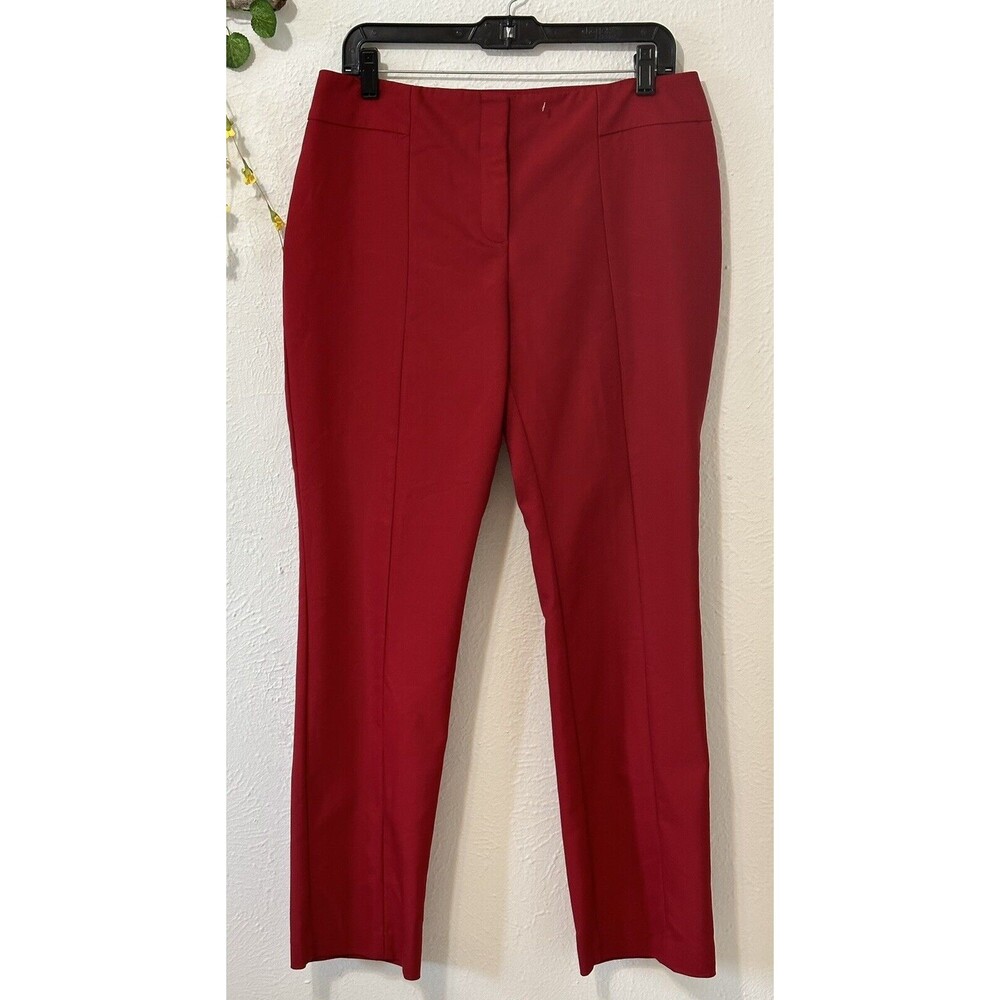 Chico's Women Size 1(US M) Slimming Straight Leg Trouser Pants Career